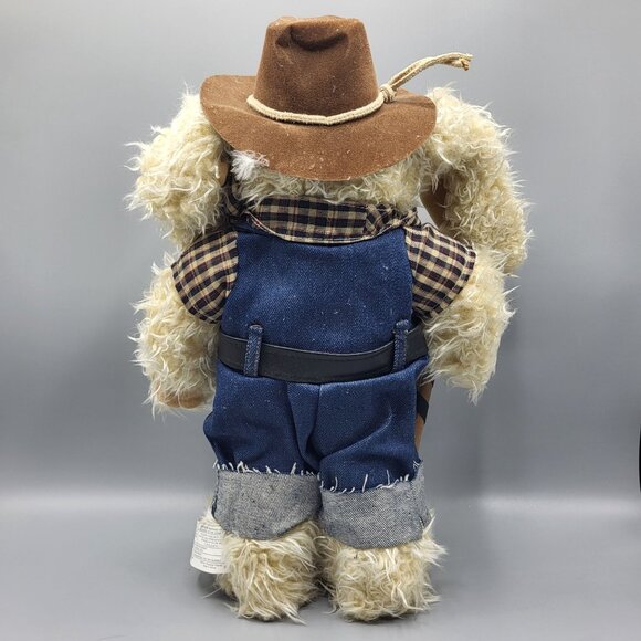 Vtg DanDee Easter Bunny Standing Rabbit Plush Western Cowboy Cow Bunny Plush 16" - Picture 4 of 16